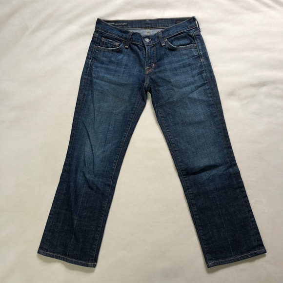 Citizens of Humanity Low Waist Cropped Jeans - Picture 1 of 9